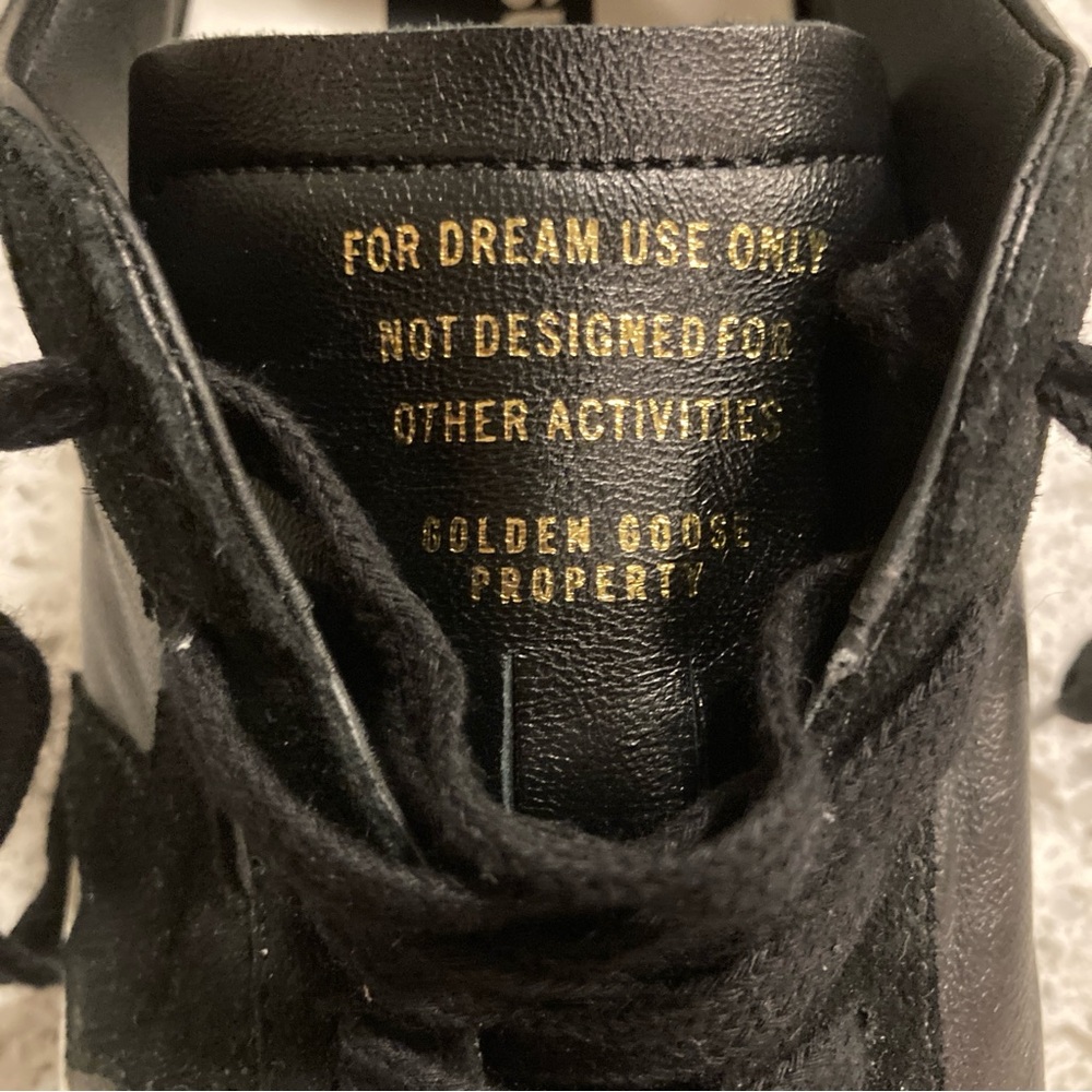 Golden Goose Black Leather Men's Sneakers - Picture 8 of 11